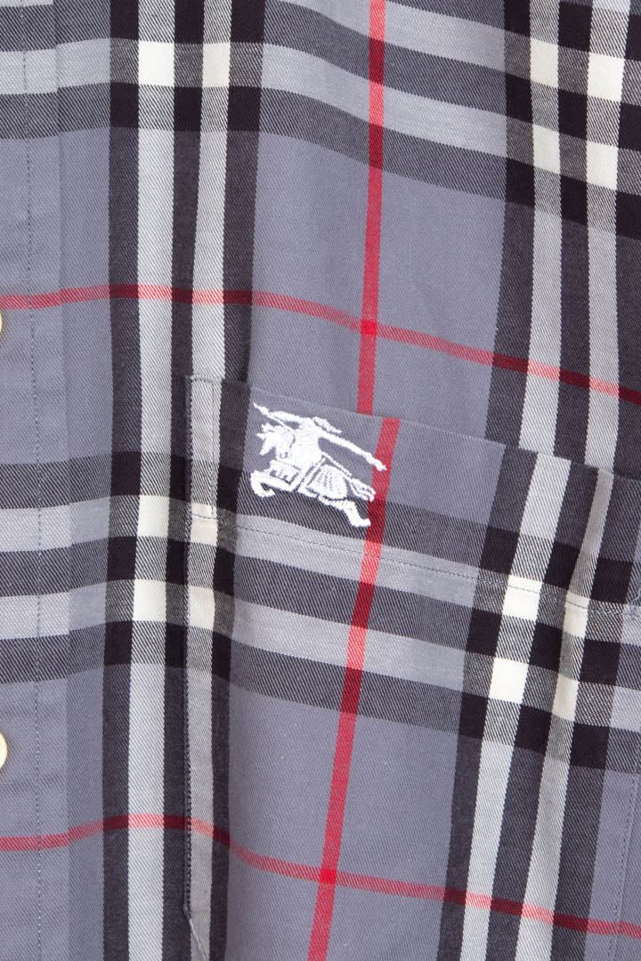 Image of Burberry Long Sleeve Checkered Shirt (M)