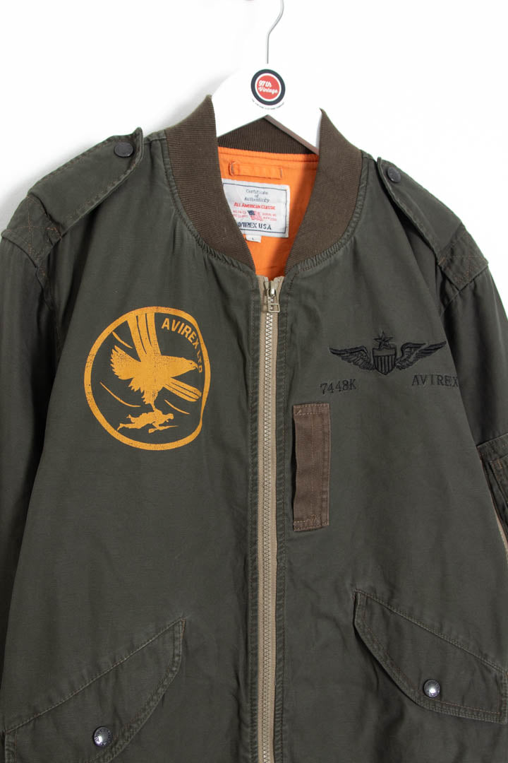 Image of Women's Avirex USA Bomber Flight Jacket (L)