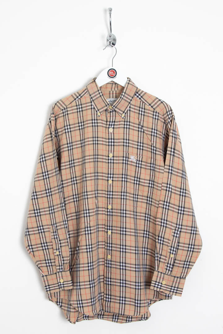 Image of Burberry Nova Check Long Sleeve Shirt (M)