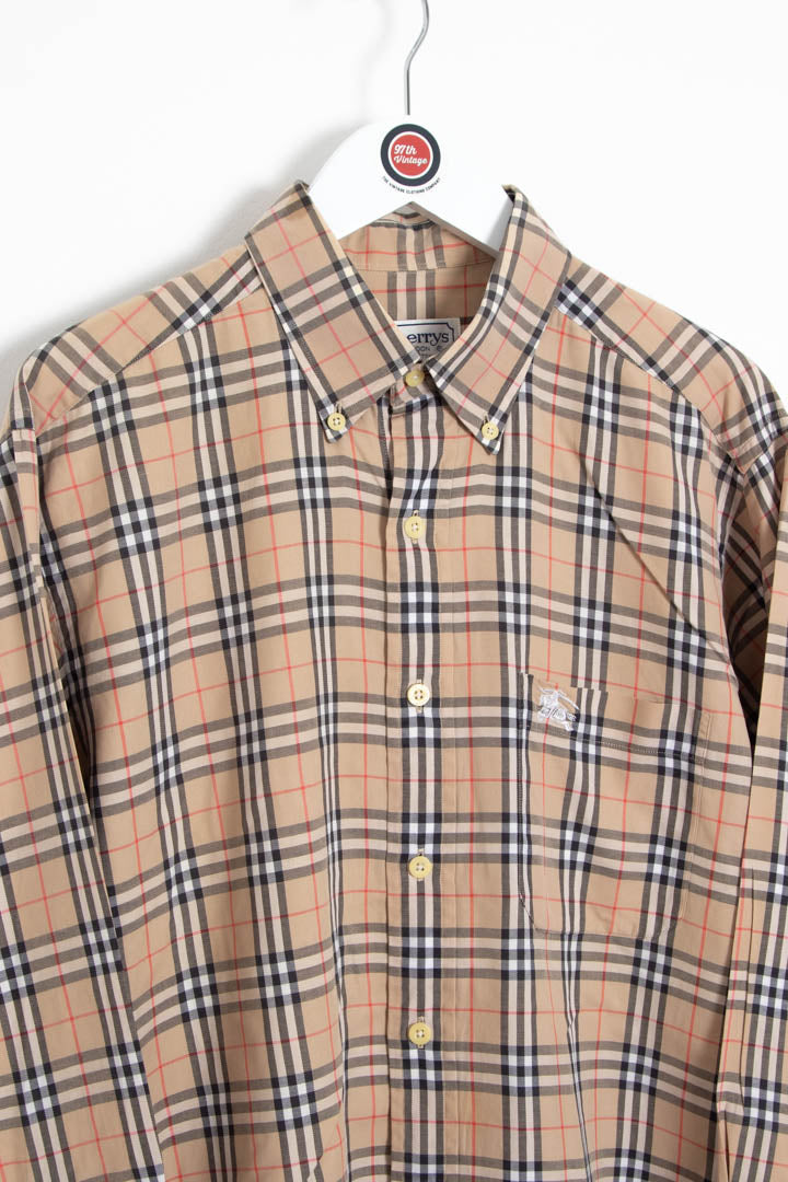 Image of Burberry Nova Check Long Sleeve Shirt (M)