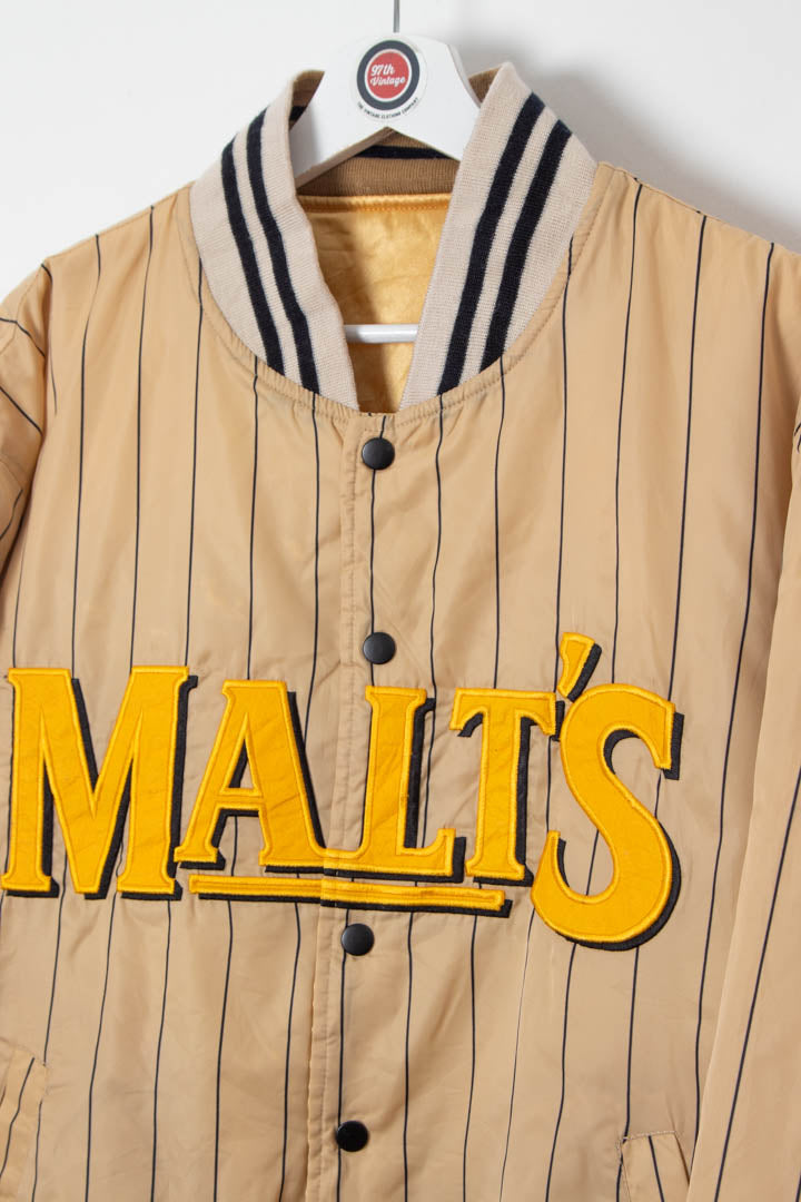 Image of Malt's Beer Reversible Bomber Jacket (L)