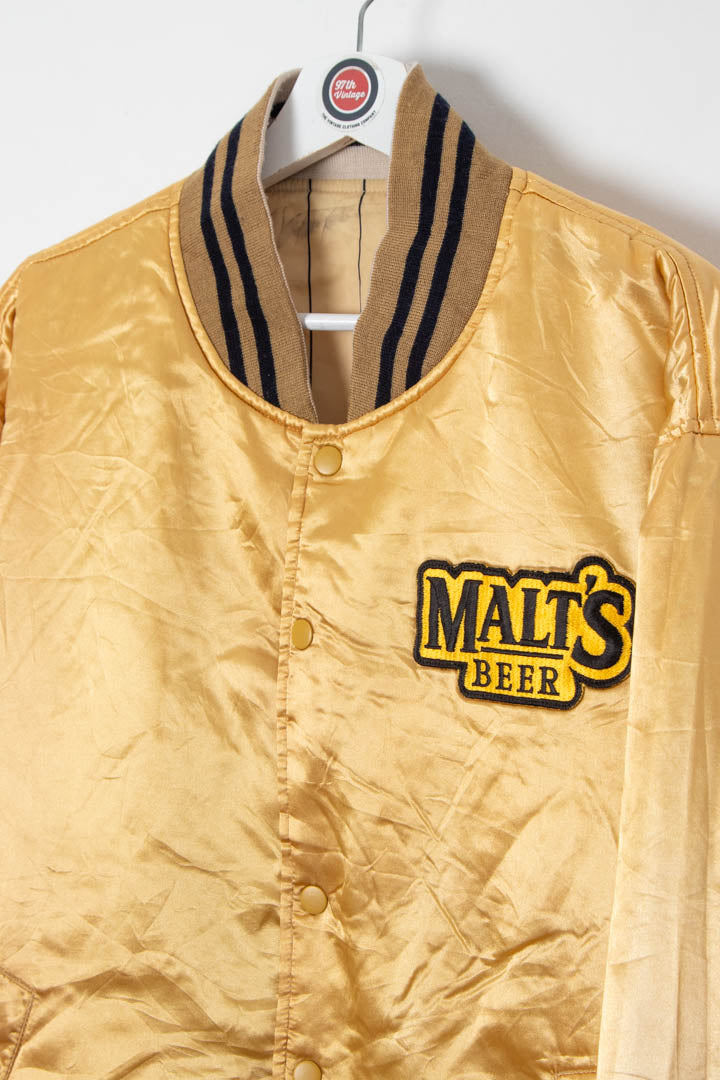 Image of Malt's Beer Reversible Bomber Jacket (L)