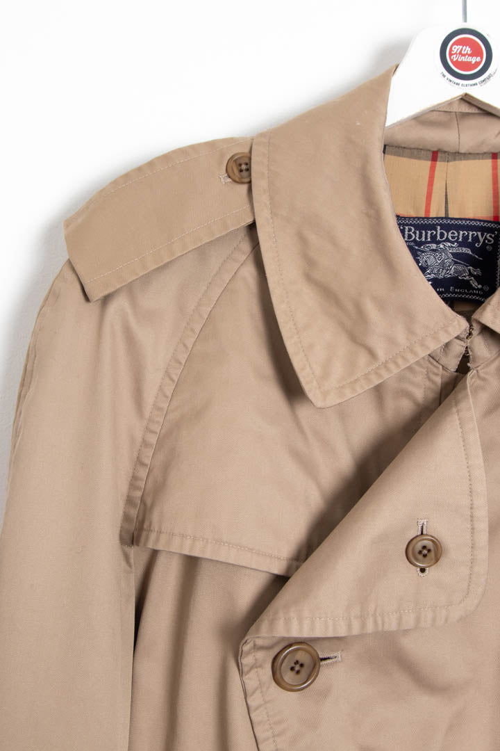 Image of Women's Burberry Nova Check Trench Coat (XL)