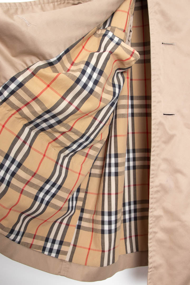 Image of Women's Burberry Nova Check Trench Coat (XL)