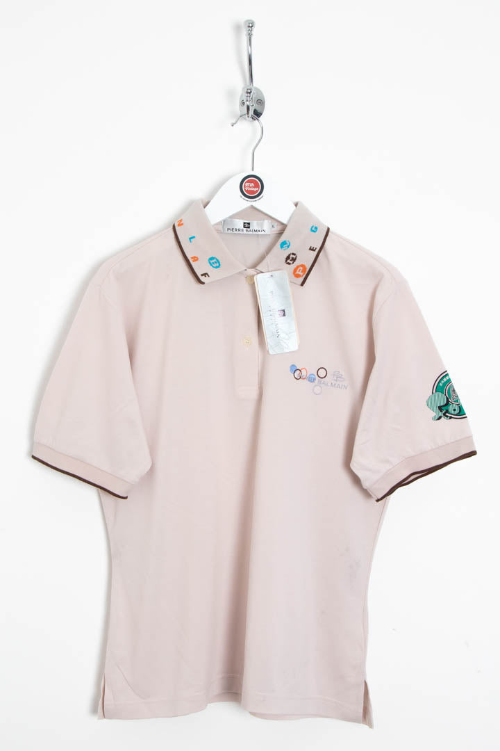 Image of BNWT Women's Pierre Balmain Short Sleeve Polo Shirt (L)