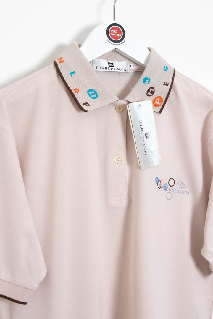 Image of BNWT Women's Pierre Balmain Short Sleeve Polo Shirt (L)