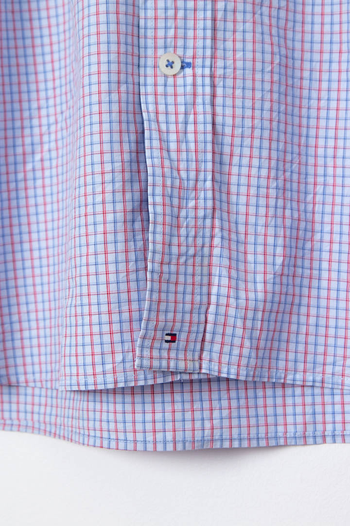 Image of Tommy Hilfiger Short Sleeve Checkered Shirt (L)