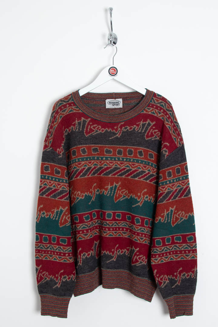 Image of Missoni Sport Knitted Crew Neck Jumper (L)