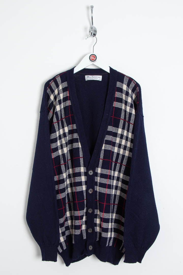 Image of Burberry Checkered Button Up Cardigan (XL)