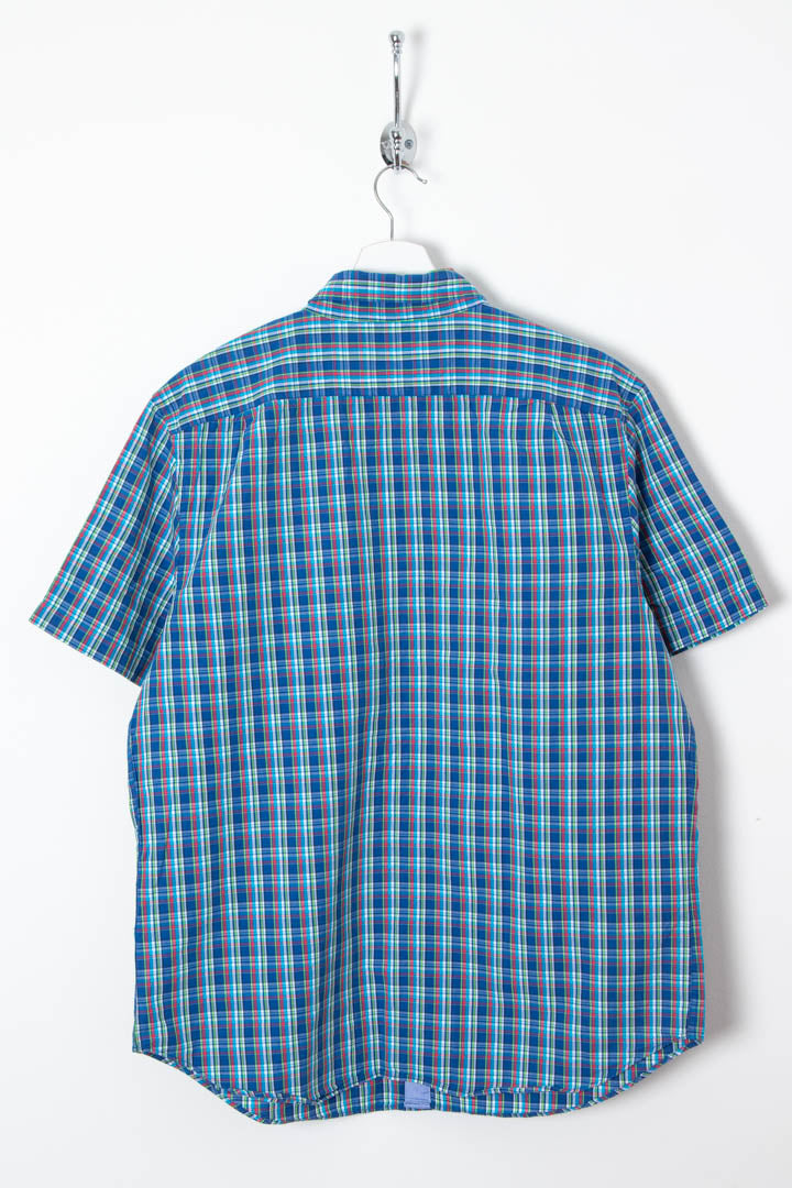 Image of Nautica Short Sleeve Checkered Shirt (L)