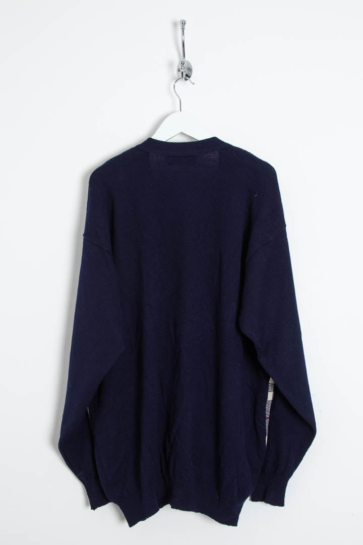 Image of Burberry Checkered Button Up Cardigan (XL)