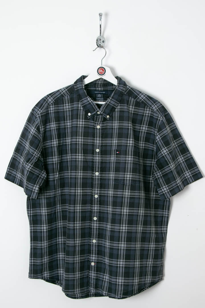 Image of Tommy Hilfiger Short Sleeve Checkered Shirt (XXL)