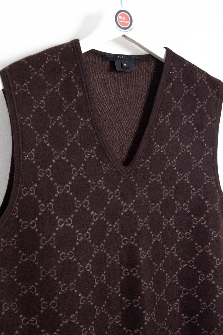 Image of Women's Gucci GG Monogram Sweater Vest (M)