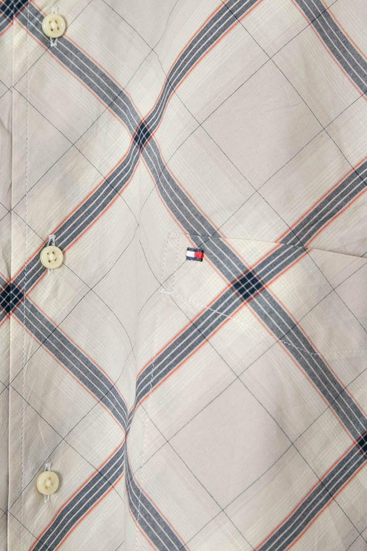 Image of Tommy Hilfiger Short Sleeve Checkered Shirt (L)