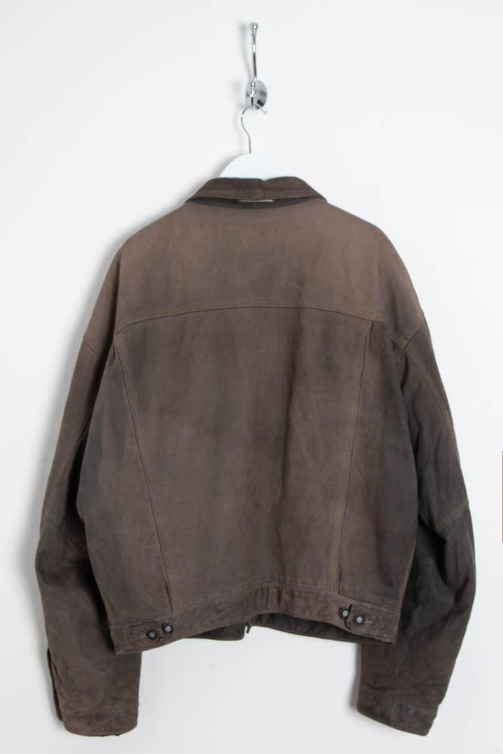 Image of Diesel Quilted Leather Jacket (XL)