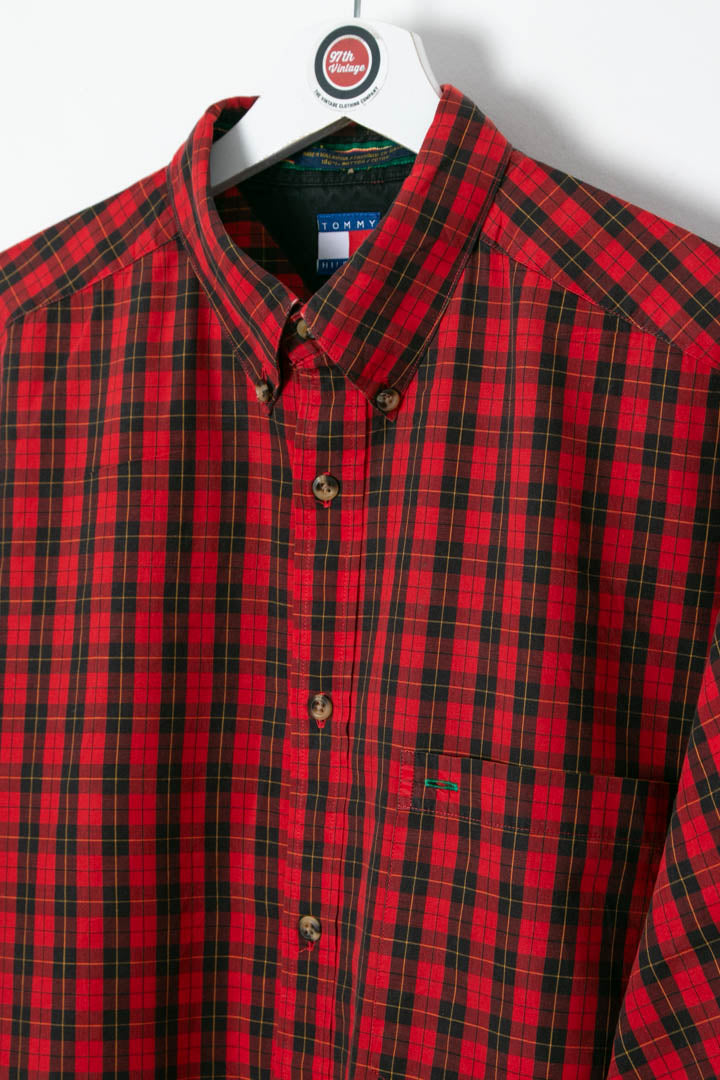 Image of Tommy Hilfiger Short Sleeve Checkered Shirt (M)