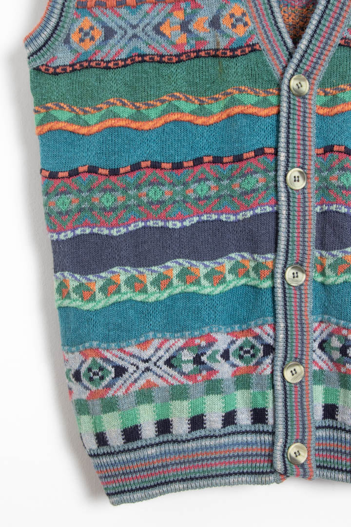 Image of Missoni Sport Geometric Pattern Sweater Vest (M)