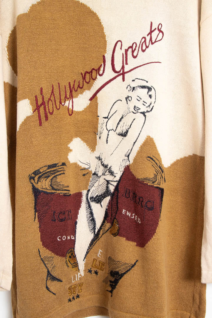 Image of Women's Iceberg Hollywood Greats Marilyn Monroe Round Neck Jumper (L)