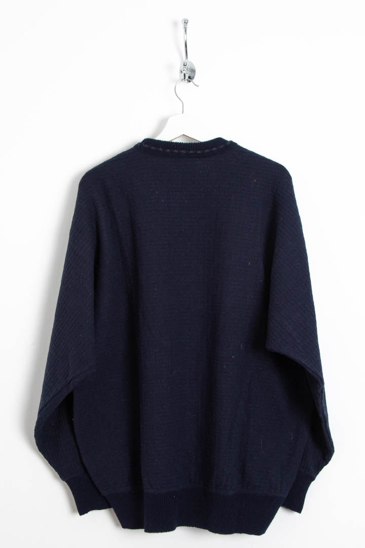 Image of Carlo Colucci Knitted Crew Neck Jumper (XL)