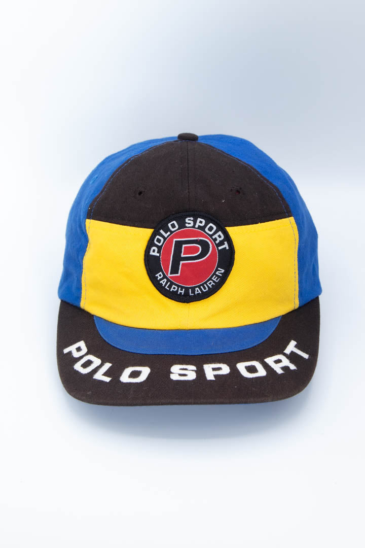 レア　Polo Sport キャップ 1992 Ralph Lauren Polo Sport Brim Spellout Cap – 97th Vintage