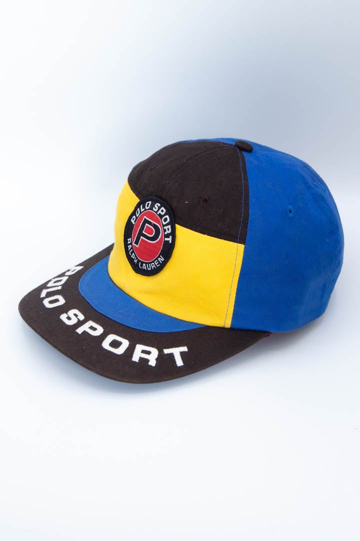 Image of 1992 Ralph Lauren Polo Sport Brim Spellout Cap