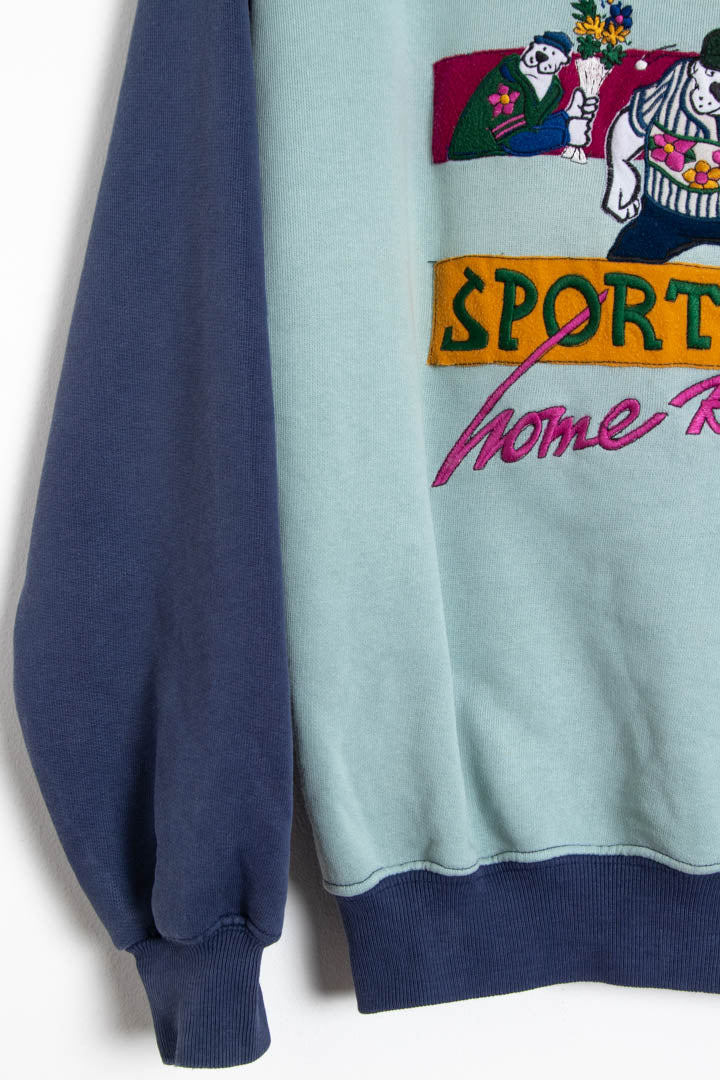 Image of Women's Iceberg Sport Ice Home Run Crew Neck Sweatshirt (S)