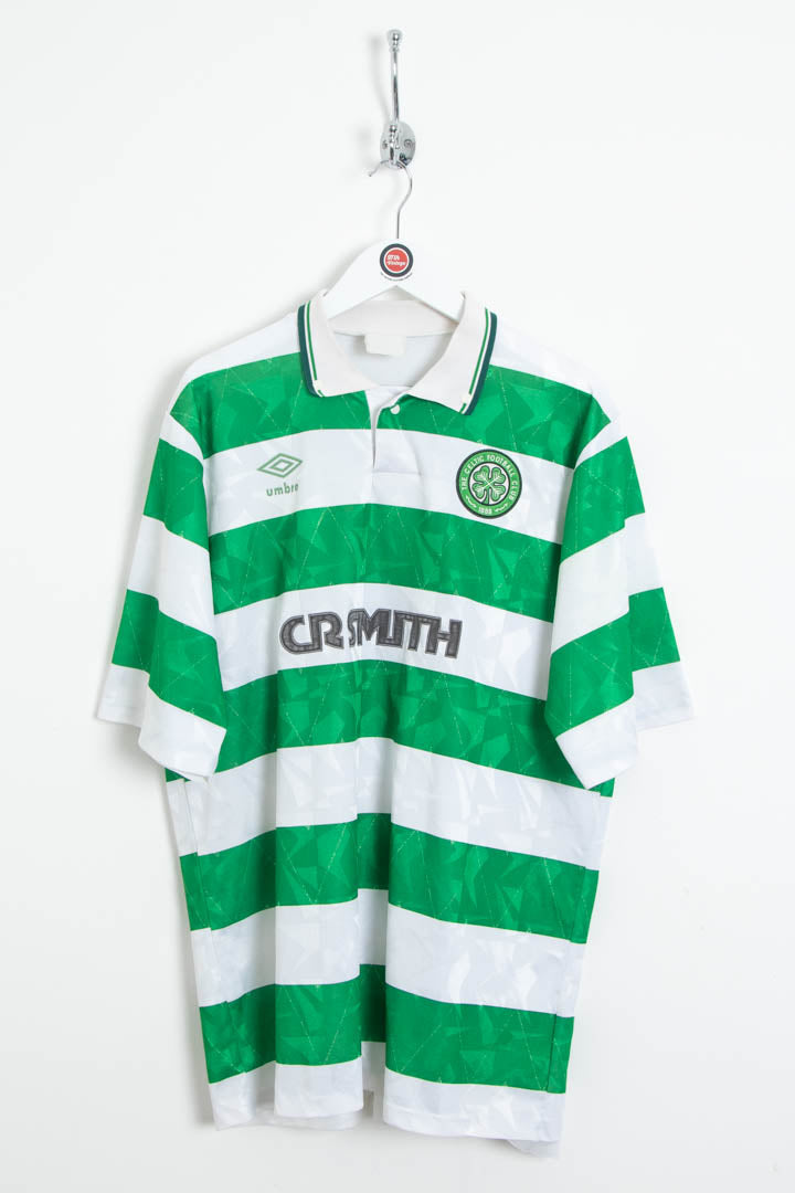 Image of 1989-91 Celtic Home #10 Umbro Football Shirt (L)