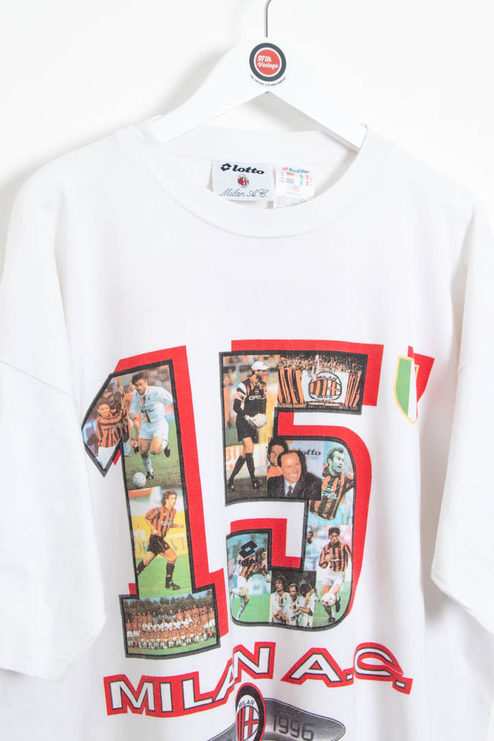 Image of 1995-96 AC Milan Lotto T-Shirt (XXL)