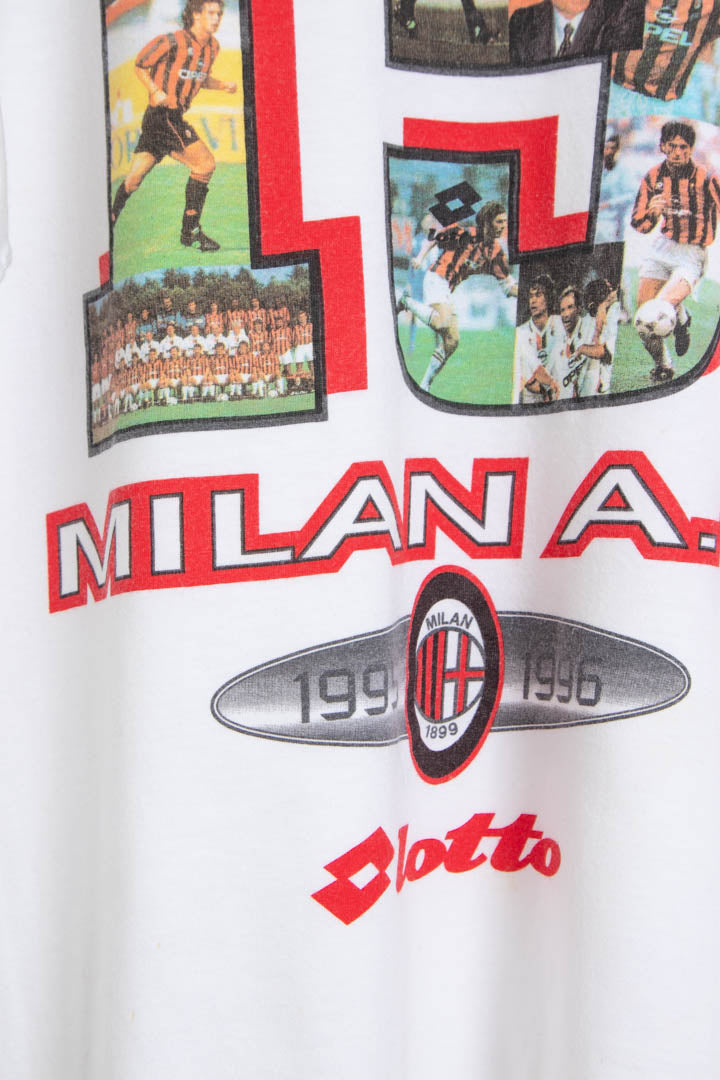 Image of 1995-96 AC Milan Lotto T-Shirt (XXL)