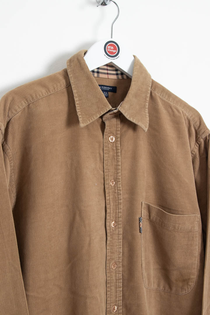 Image of Burberry Long Sleeve Corduroy Shirt (L)