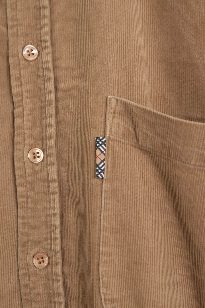 Image of Burberry Long Sleeve Corduroy Shirt (L)