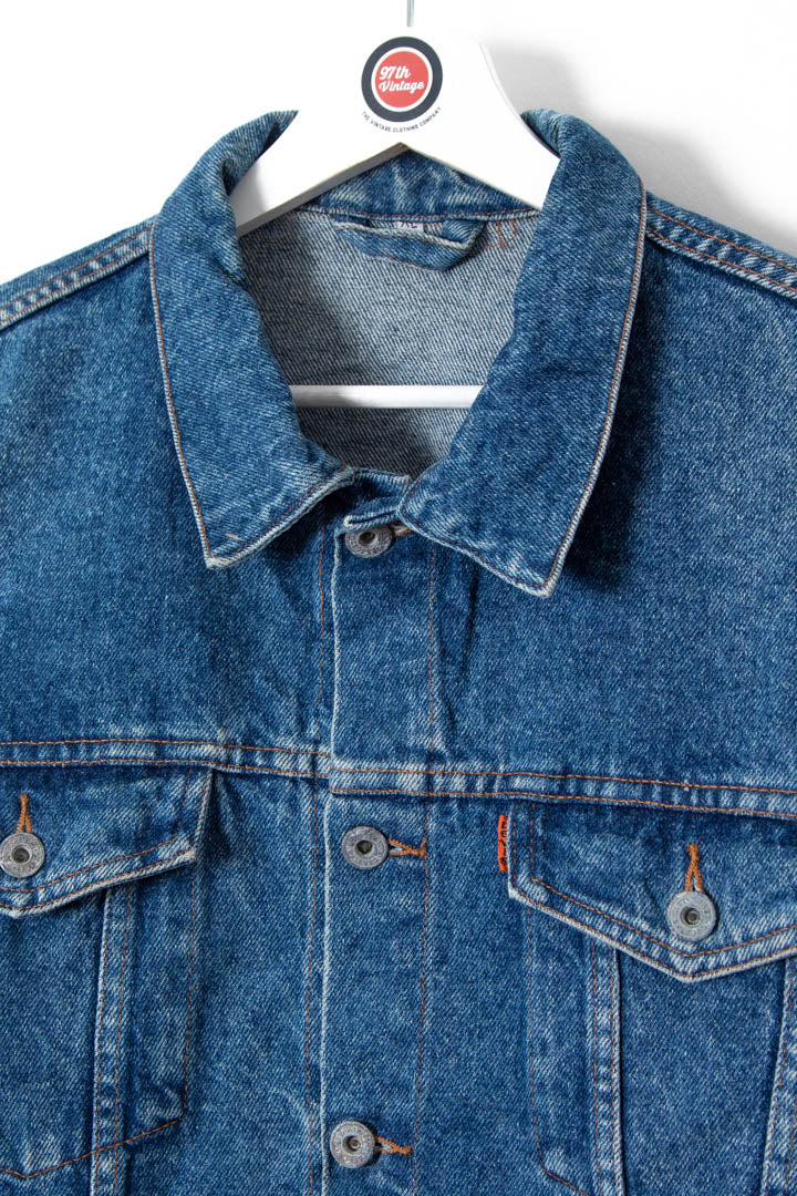 Image of Women's Levi's Orange Tab Denim Trucker Jacket (XL)