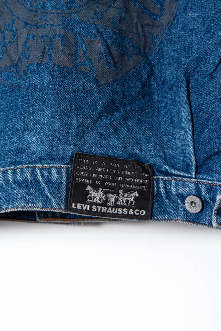 Image of Women's Levi's Orange Tab Denim Trucker Jacket (XL)