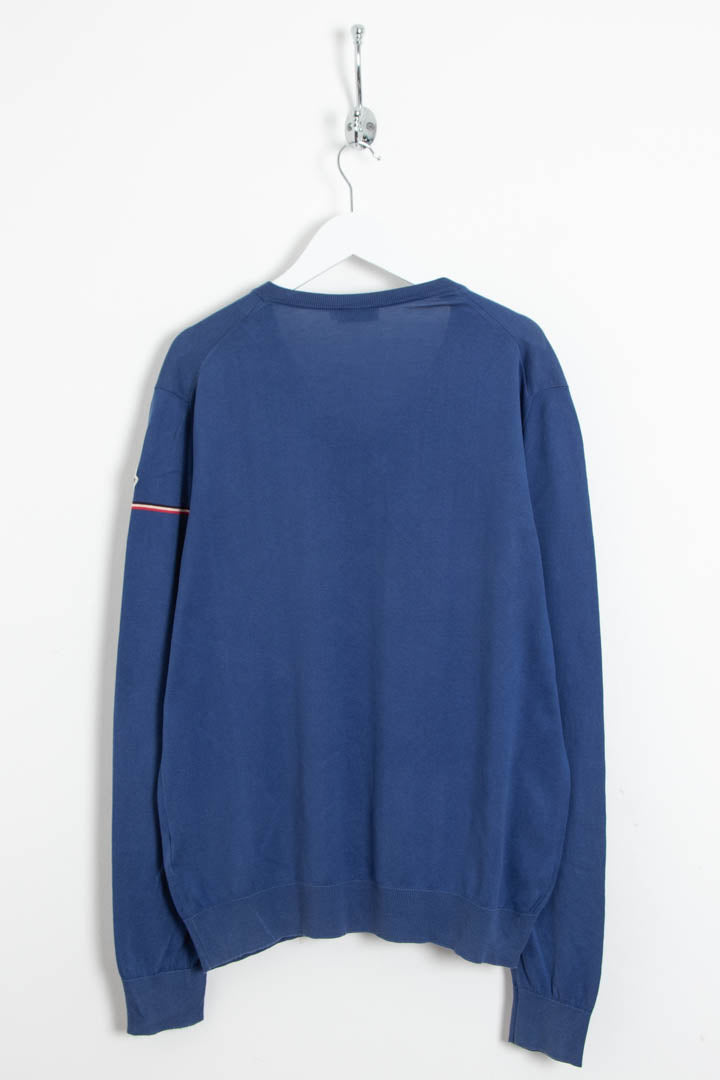 MONCLER Vネック ニット / ブルー Moncler V Neck Jumper (M) – 97th Vintage