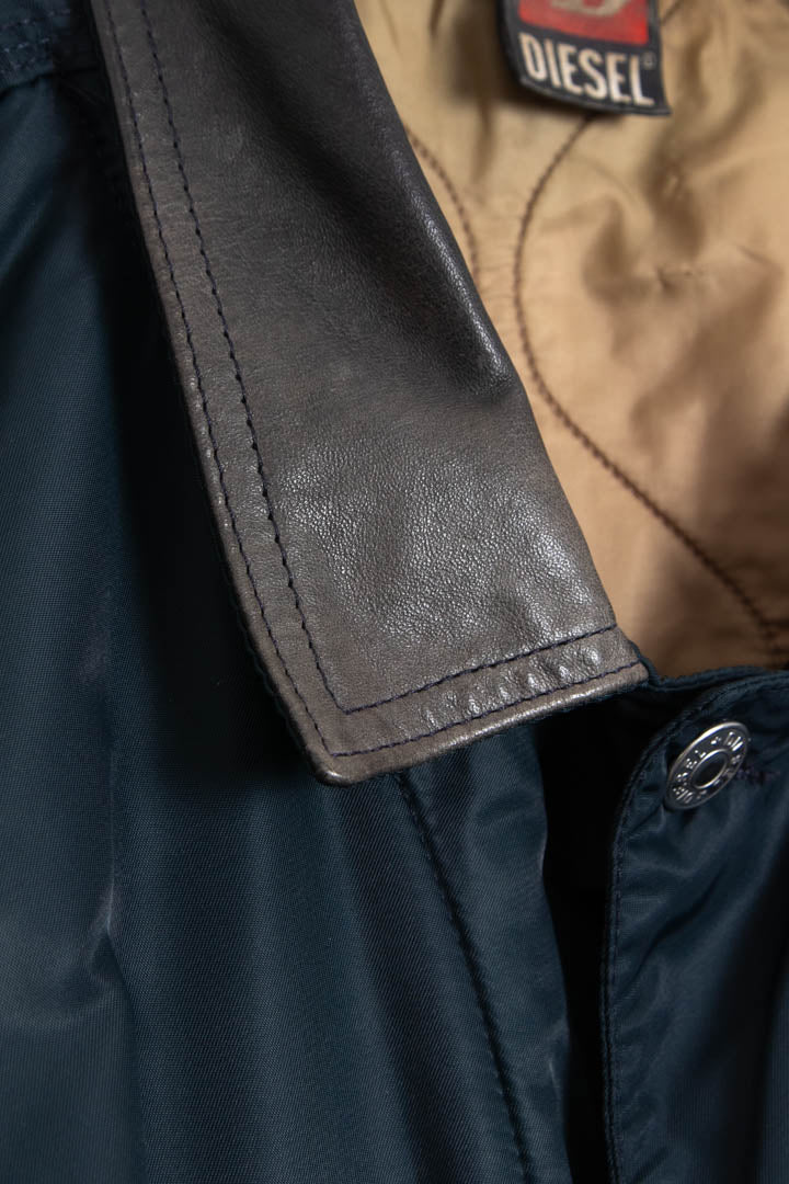 Image of Diesel Quilted Bomber Jacket (L)