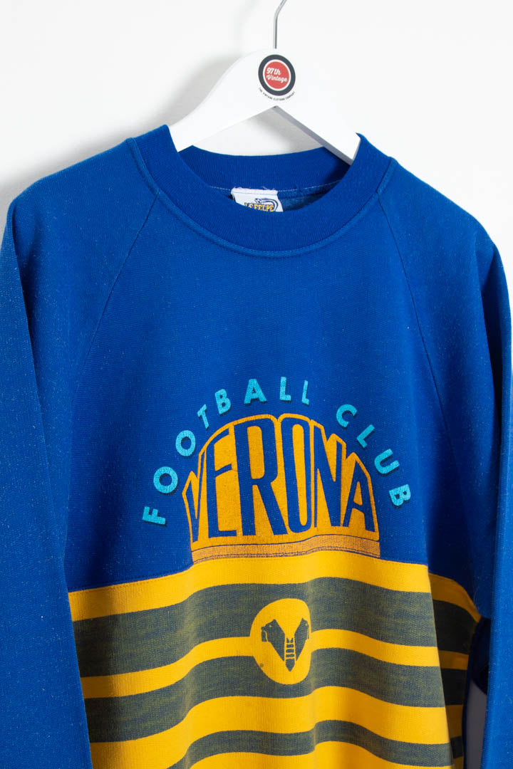 Image of 1990-91 Hellas Verona FC La Felipe Dei Grande Club Sweatshirt (S)