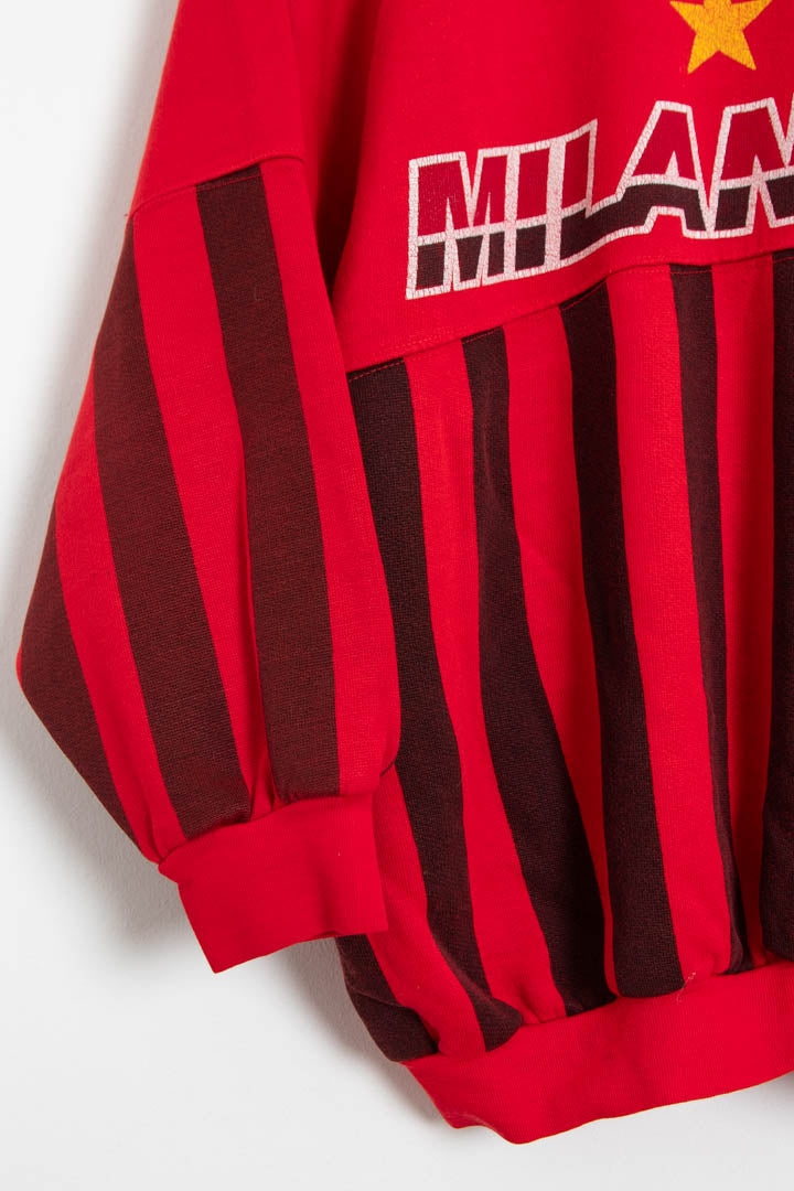 Image of 1990-91 AC Milan La Felpe Dei Grande Club Sweatshirt (S)