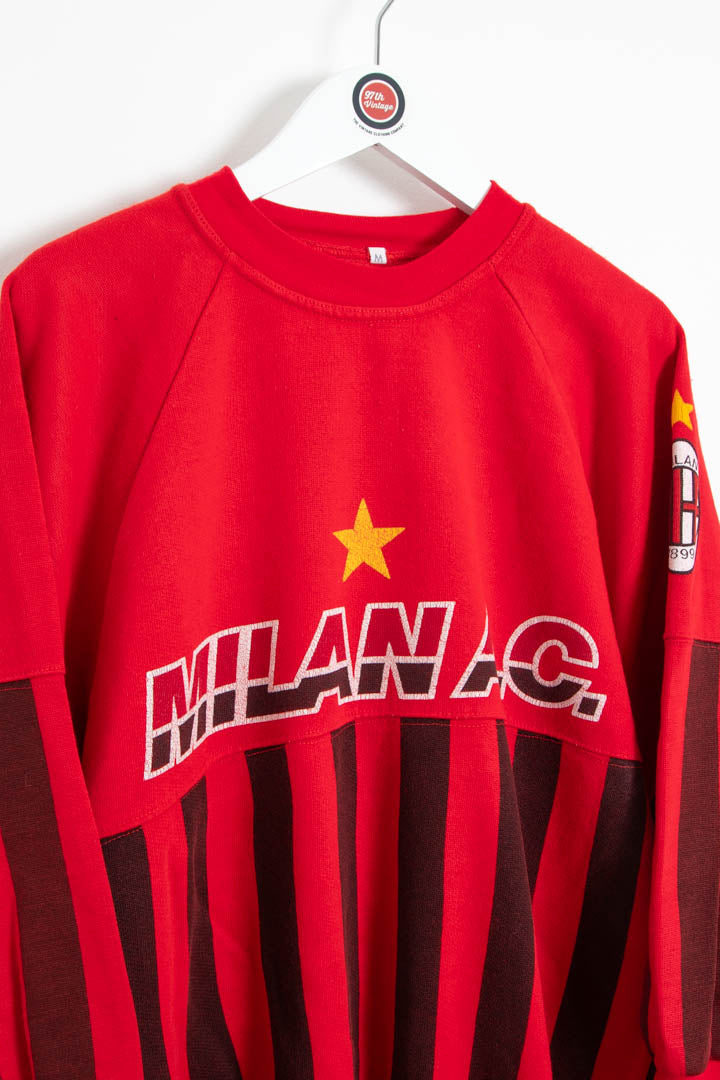 Image of 1990-91 AC Milan La Felpe Dei Grande Club Sweatshirt (S)