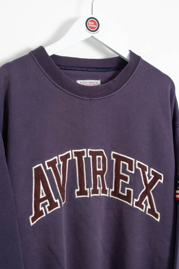 Image of Avirex Spellout Crew Neck Sweatshirt (M)