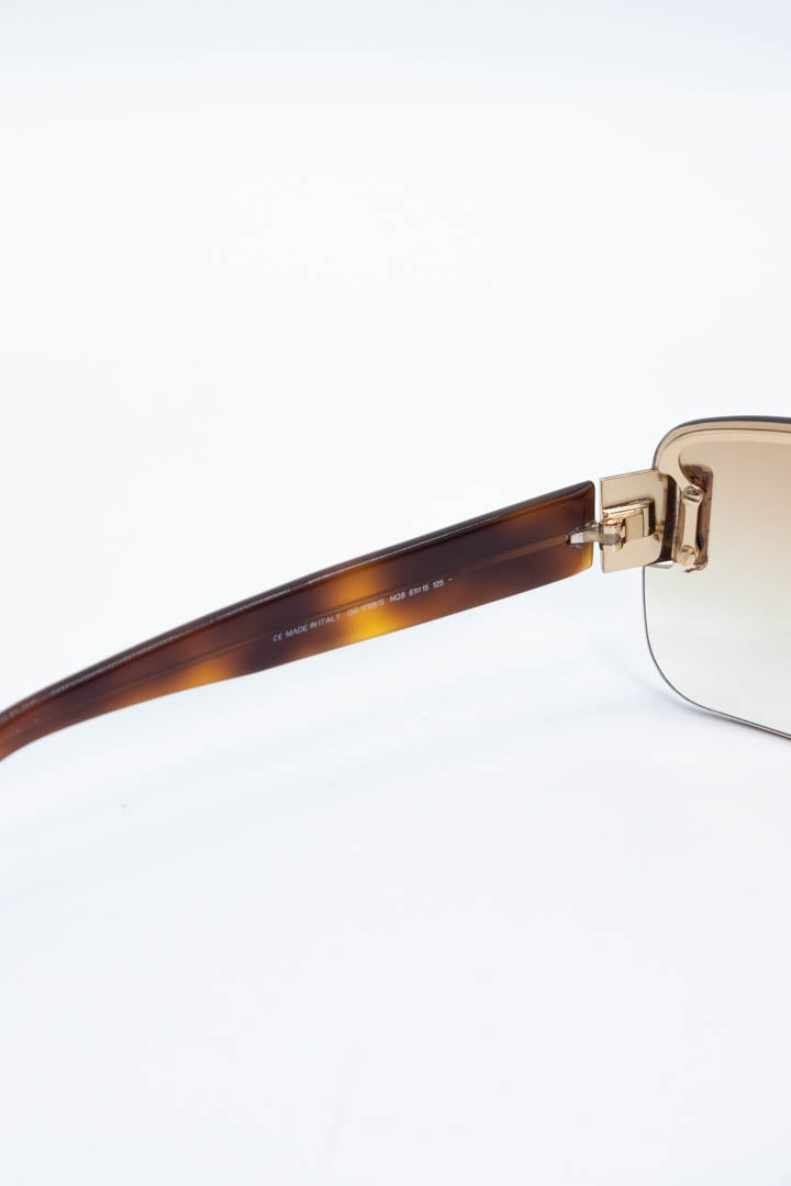 Image of Gucci Tortoiseshell Rimless Sunglasses GG1798S