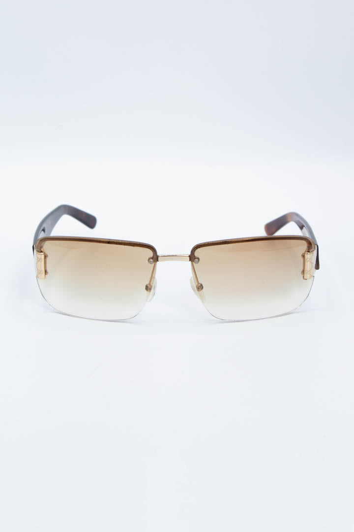 Image of Gucci Tortoiseshell Rimless Sunglasses GG1798S