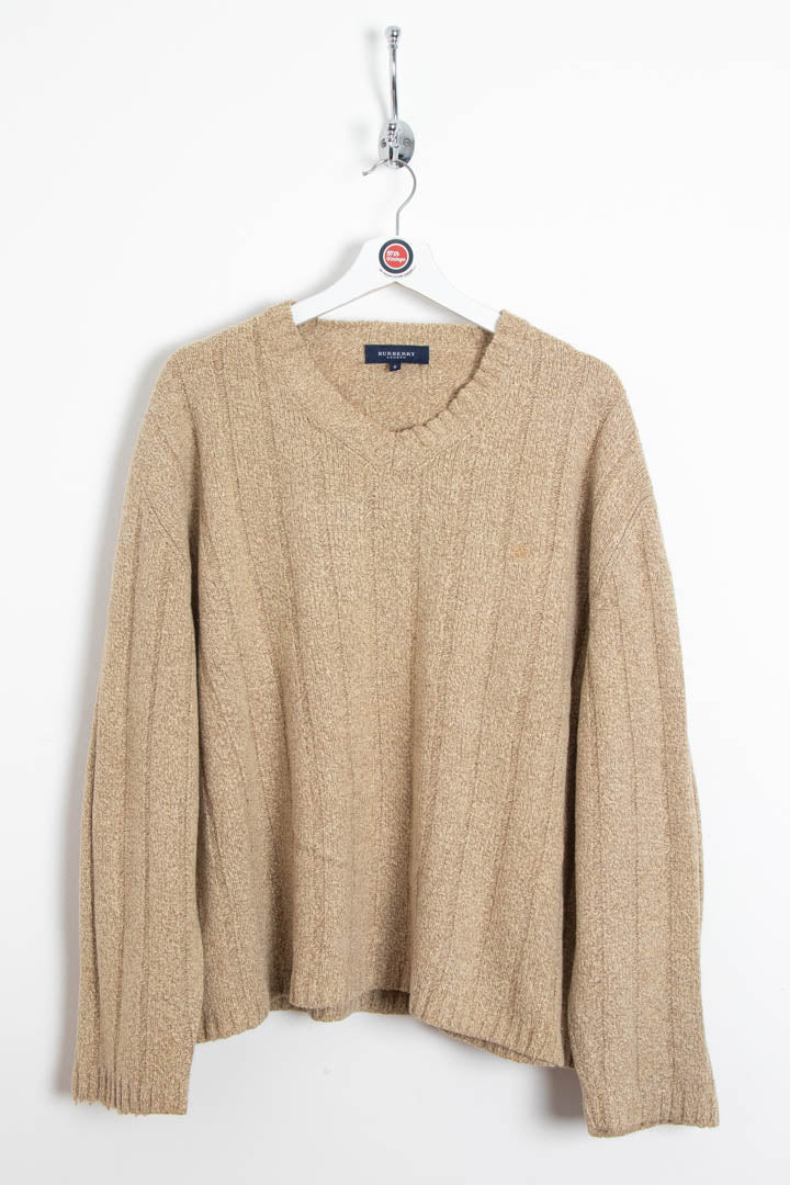 Women's Burberry V Neck Knitted Jumper (XL) – 97th Vintage Women's Burberry V Neck Knitted Jumper (XL) – 97th Vintage