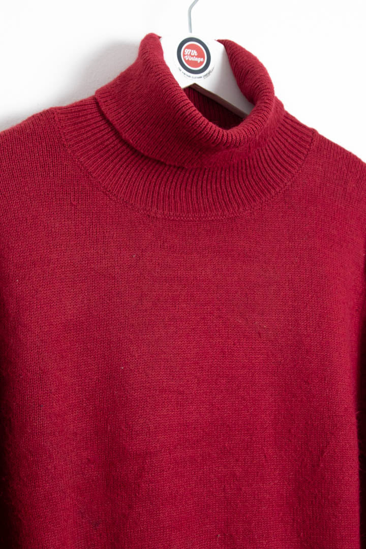 Image of Women's Burberry Roll Neck Knitted Jumper (S)