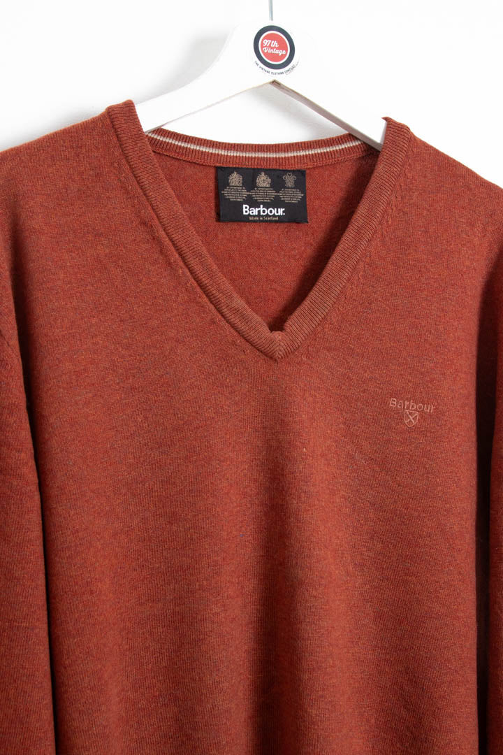 Image of Barbour V Neck Knitted Jumper (L)