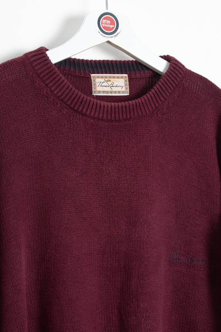 Image of Thomas Burberry Crew Neck Jumper (XL)
