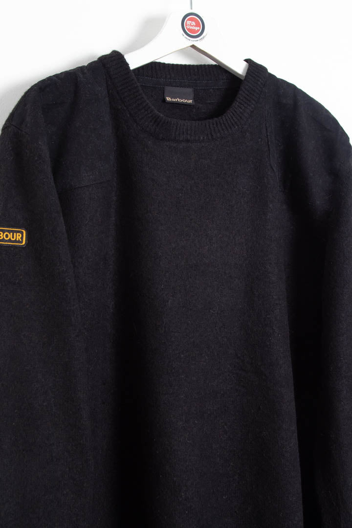 Image of Barbour Heritage Patch Crew Neck Knitted Jumper (XL)