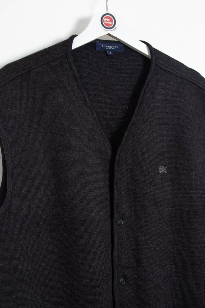 Image of Burberry Button Up Sweater Vest (XL)