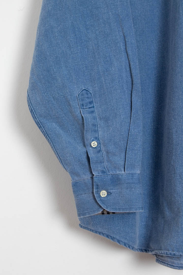 Image of Burberry Long Sleeve Denim Shirt (XL)