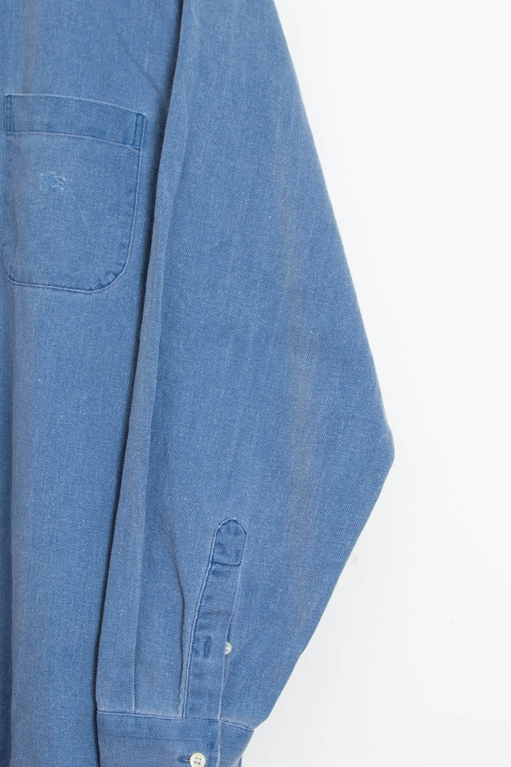 Image of Burberry Long Sleeve Denim Shirt (XL)