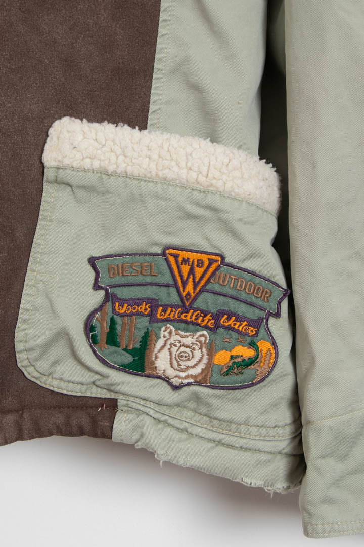 Image of Diesel Dieselito Hunter Quilted Trucker Jacket (XL)